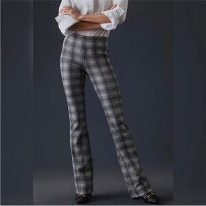 Anthropologie Maeve Plaid Bootcut Pants